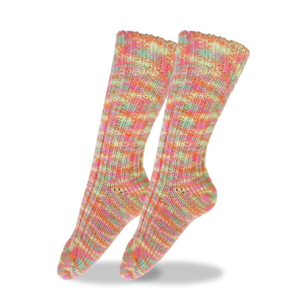 2 Paar Dicke Alpaka - Stricksocken - Rainbow
