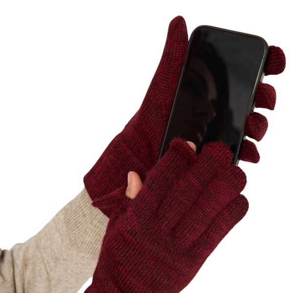 Alpaka Fingerhandschuhe TOUCH - Handyhandschuhe